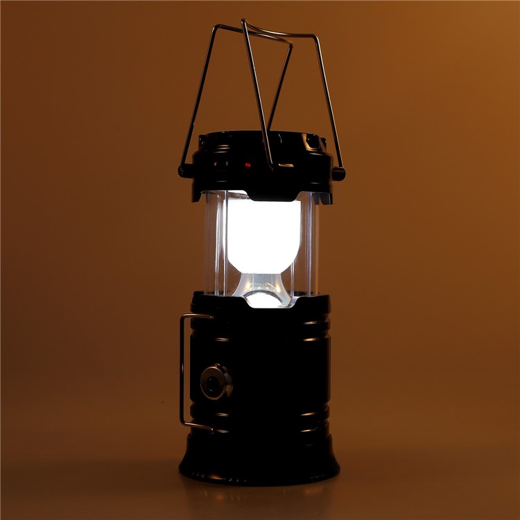 JH-5800T Portable Outdoor Solar Torch Light Stretchable LED Camping Lantern with Power Bank Function - US Plug-12