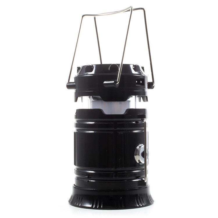JH-5800T Portable Outdoor Solar Torch Light Stretchable LED Camping Lantern with Power Bank Function - US Plug-2