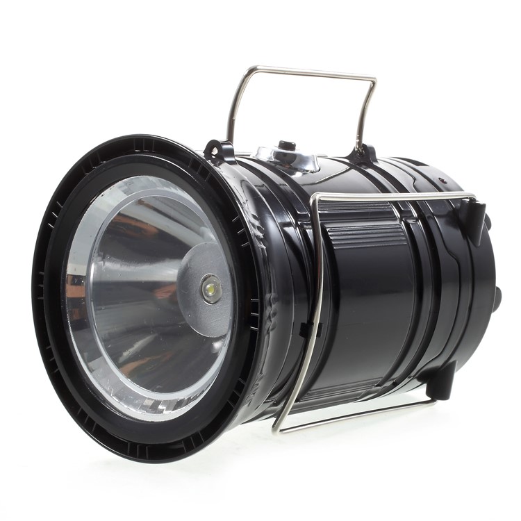 JH-5800T Portable Outdoor Solar Torch Light Stretchable LED Camping Lantern with Power Bank Function - US Plug-5