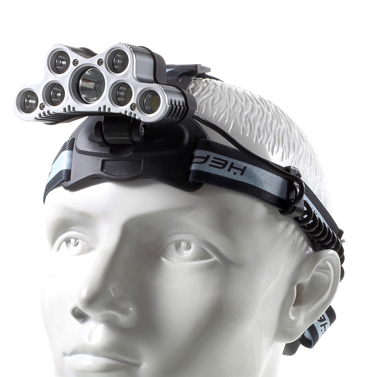 7 LED 2000 Lumens Multi-purpose LED Head Lamp for Outdoor Hiking Camping-8