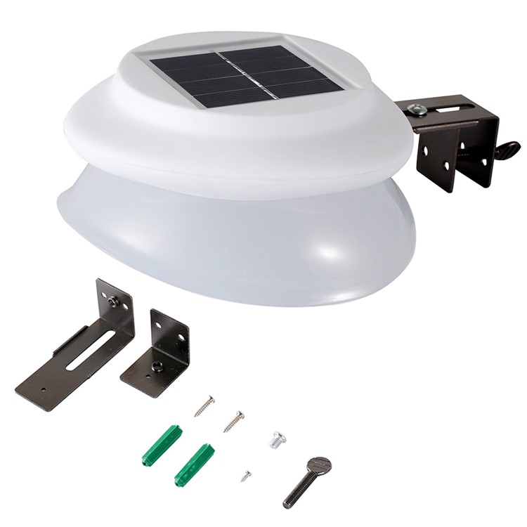 YOUOKLIGHT YK6418 Solar Powered Light Sensor LED Wall Lamp for Courtyard Garden Road-4