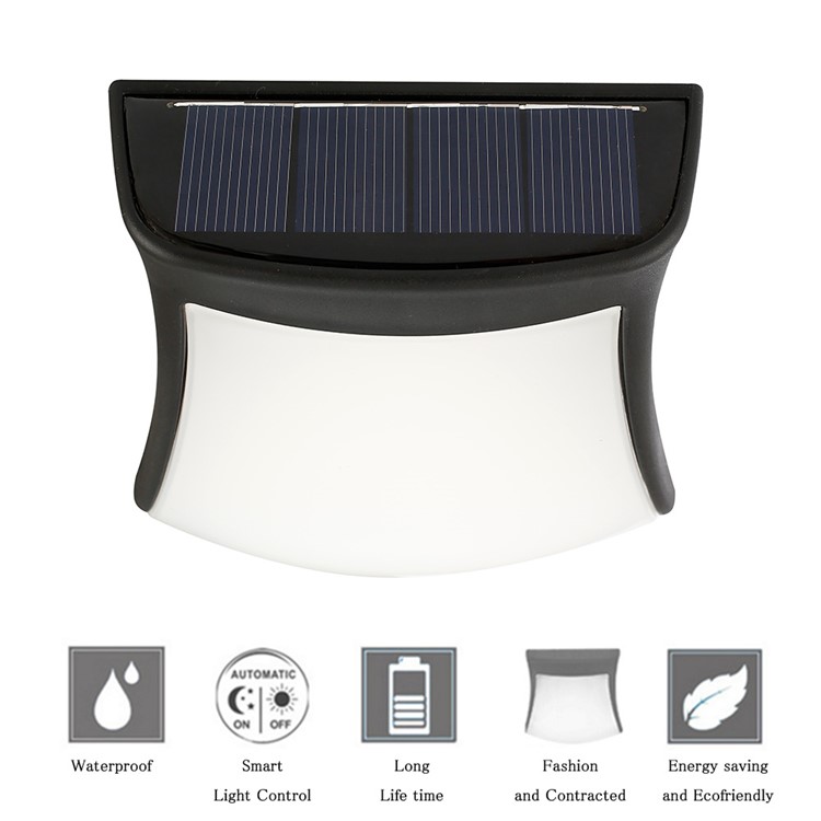 YOUOKLIGHT YK6420 Waterproof Solar Charging Outdoor LED Wall Light Garden Yard Wall Lamp-4