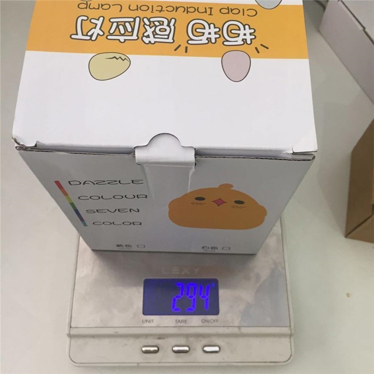 YOUOKLIGHT YK2303 Colorful Sound Control Silicone Chick LED Night Light-12