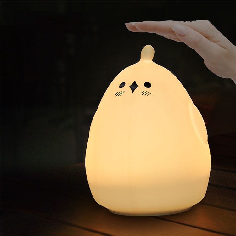 YOUOKLIGHT YK2303 Colorful Sound Control Silicone Chick LED Night Light-3
