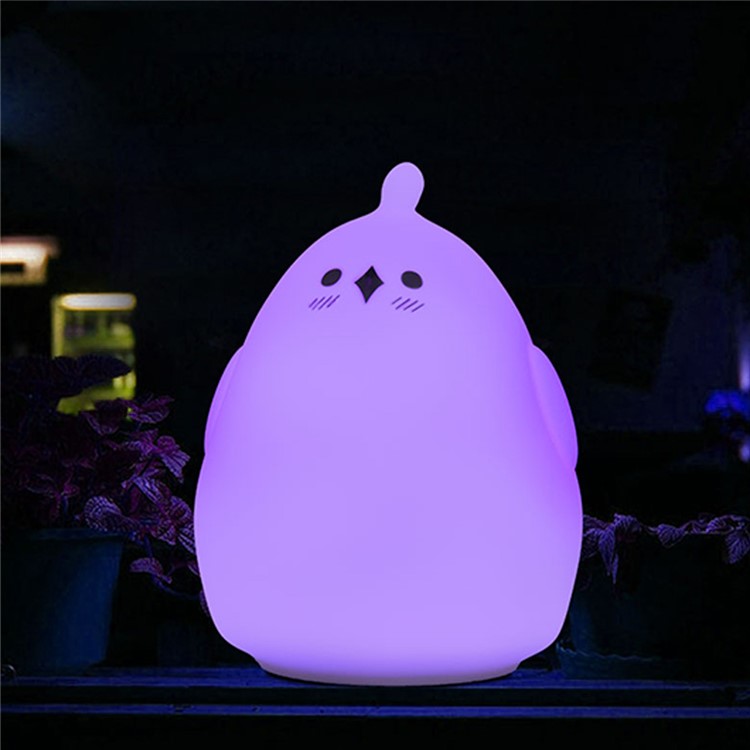 YOUOKLIGHT YK2303 Colorful Sound Control Silicone Chick LED Night Light-5