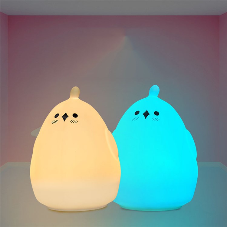 YOUOKLIGHT YK2303 Colorful Sound Control Silicone Chick LED Night Light-6