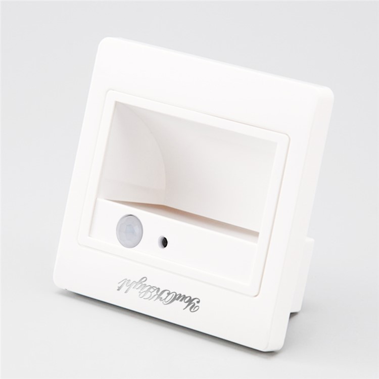 YOUOKLIGHT YK2306 LED Motion Sensor Footlight Wall Light Lamp for Stairs Step Corner - Warm White Light-2