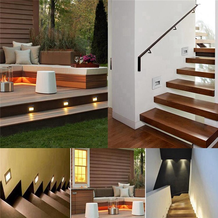 YOUOKLIGHT YK2306 LED Motion Sensor Footlight Wall Light Lamp for Stairs Step Corner - Warm White Light-8