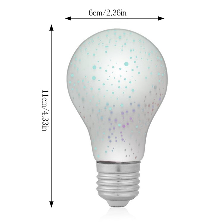 YOUOKLIGHT YK0854 A60 E27 Novelty 3D LED Fireworks Light Bulb Vintage Atmosphere Decorative Christmas Bulb Light-4