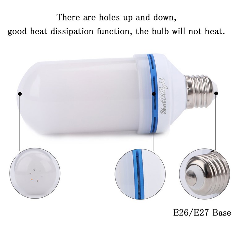 YOUOKLIGHT YK1209 E27/E26 SMD 2835 99-LED Corn Flame Light Bulb-3
