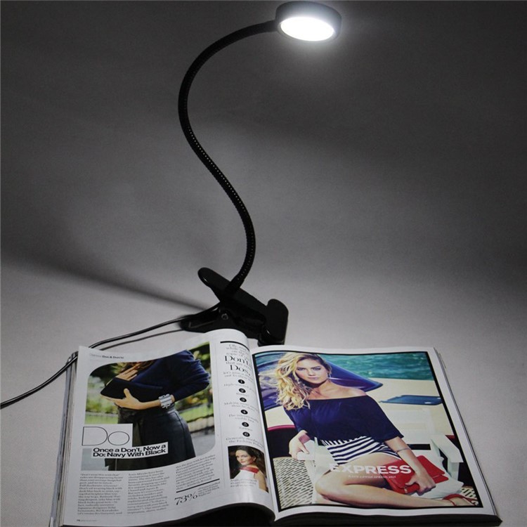 YOUOKLIGHT YK2310 3W Goose Neck Clip-on Desk LED Lamp - US Plug-12