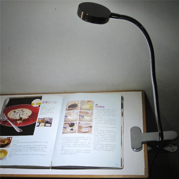 YOUOKLIGHT YK2310 3W Goose Neck Clip-on Desk LED Lamp - US Plug-13