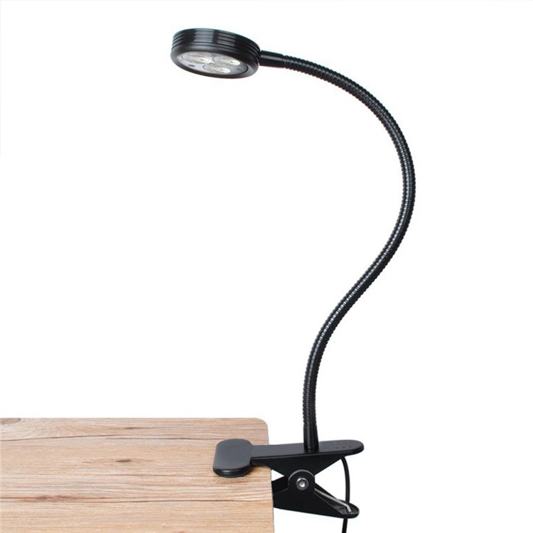 YOUOKLIGHT YK2310 3W Goose Neck Clip-on Desk LED Lamp - US Plug-8