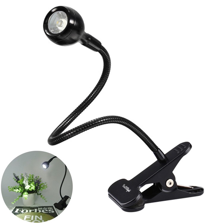 YOUOKLIGHT YK2309 1W Clip-on Desk LED Lamp Flexible Goose Neck LED Light - US Plug-1