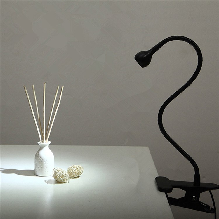 YOUOKLIGHT YK2309 1W Clip-on Desk LED Lamp Flexible Goose Neck LED Light - US Plug-12