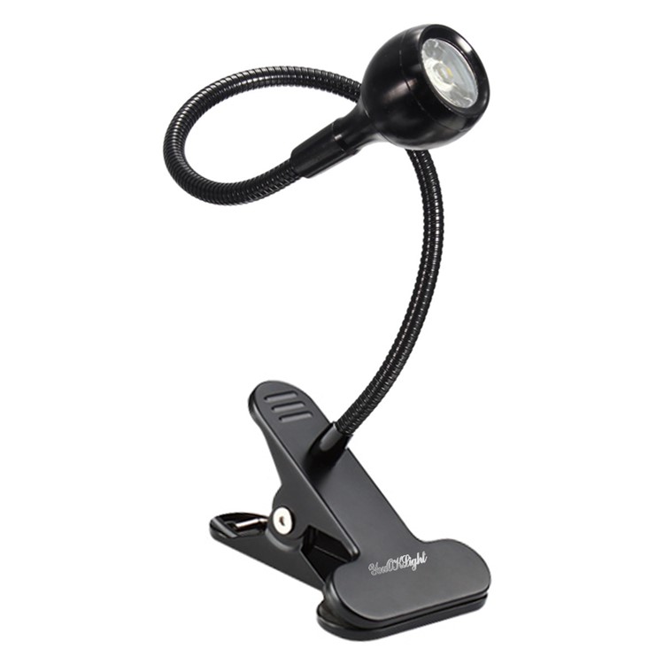 YOUOKLIGHT YK2309 1W Clip-on Desk LED Lamp Flexible Goose Neck LED Light - US Plug-7