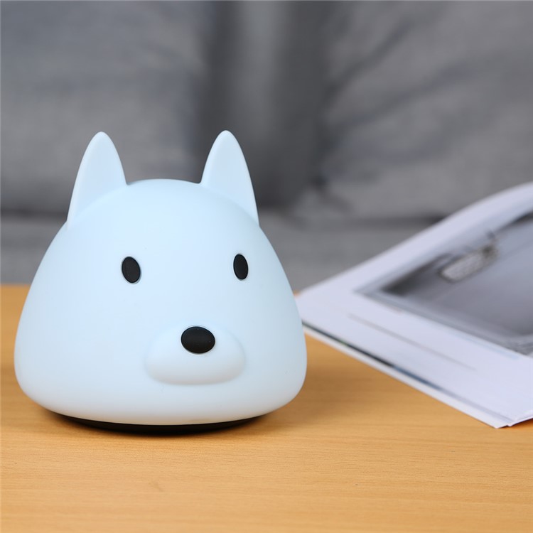 YOUOKLIGHT YK2305 Animal Dog Touch Sensor Colorful Silicone LED Night Light-14