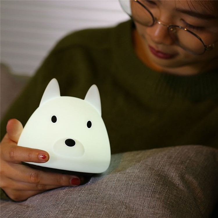 YOUOKLIGHT YK2305 Animal Dog Touch Sensor Colorful Silicone LED Night Light-15