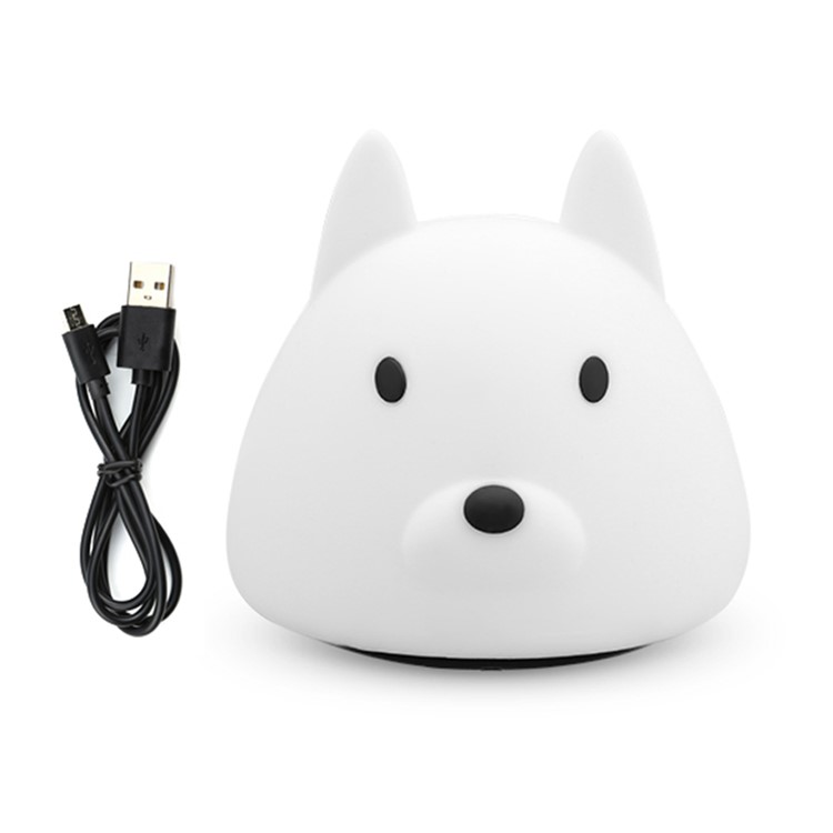 YOUOKLIGHT YK2305 Animal Dog Touch Sensor Colorful Silicone LED Night Light-5