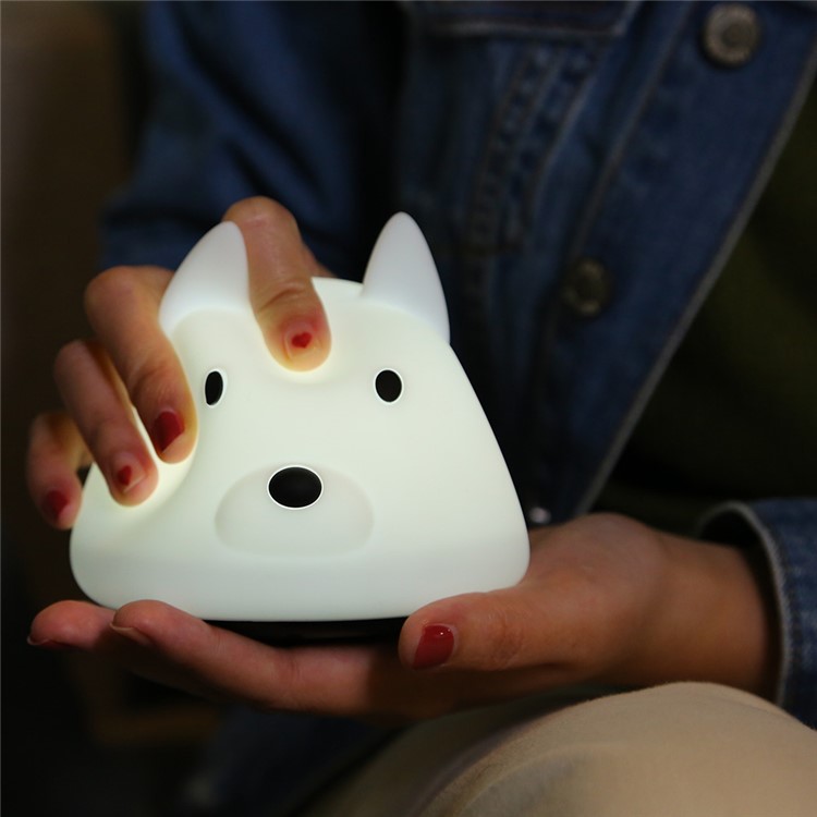 YOUOKLIGHT YK2305 Animal Dog Touch Sensor Colorful Silicone LED Night Light-6