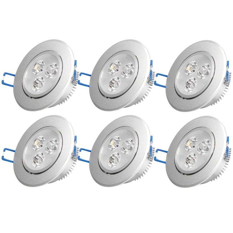 6Pcs/Set YOUOKLIGHT 3W Warm White LED Downlight Ceiling Lamp AC85-265V-1