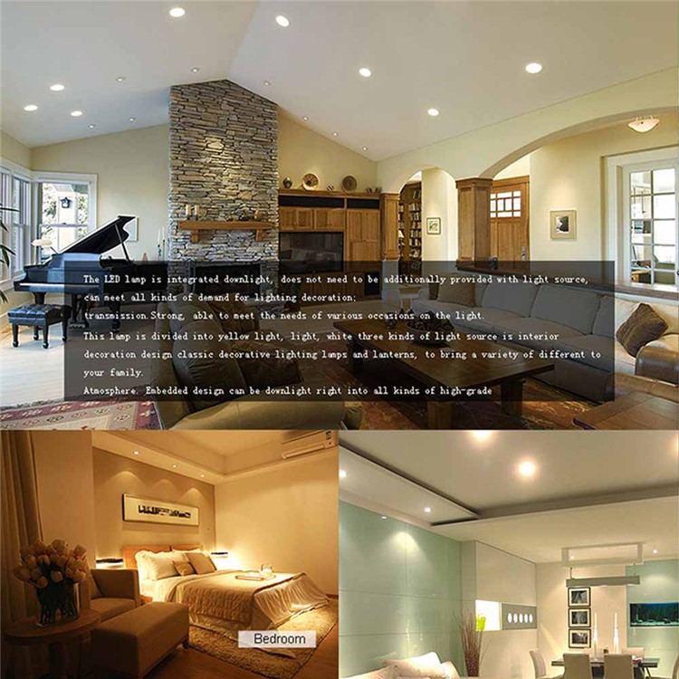 6Pcs/Set YOUOKLIGHT 3W Warm White LED Downlight Ceiling Lamp AC85-265V-11