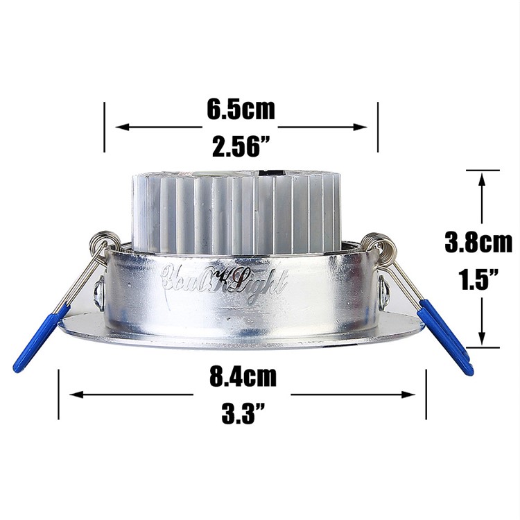 6Pcs/Set YOUOKLIGHT 3W Warm White LED Downlight Ceiling Lamp AC85-265V-6