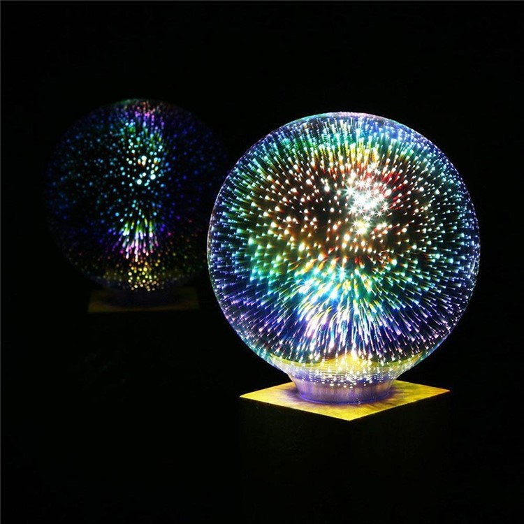 YOUOKLIGHT YK0855 E26/E27 Novelty Atmosphere 3D LED Fireworks Light Bulb, AC 85-265V-10