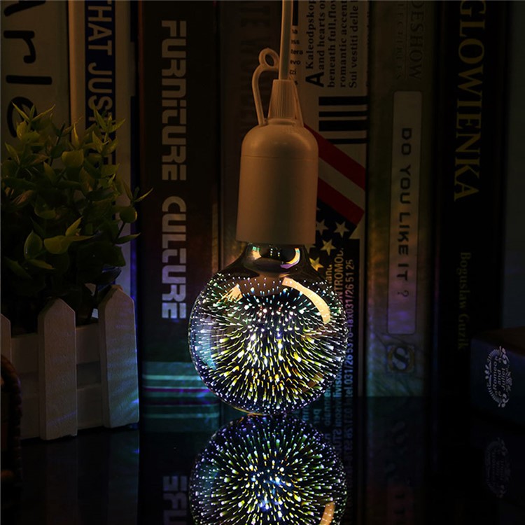 YOUOKLIGHT YK0855 E26/E27 Novelty Atmosphere 3D LED Fireworks Light Bulb, AC 85-265V-5