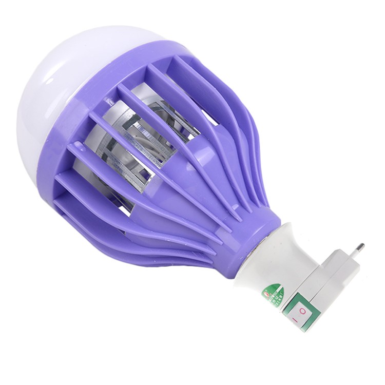 YOUOKLIGHT YK0068 12W 3-Mode Insect Fly Killer Mosquito Bug Zapper Lamp Light Bulb With E27 to EU Plug-14