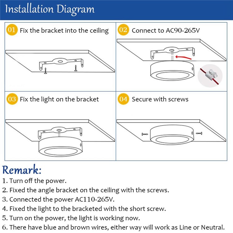 YOUOKLIGHT YK2034 LED Panel Light Motion Sensor 18W 6000K Cold White Light Ceiling Lamp-17