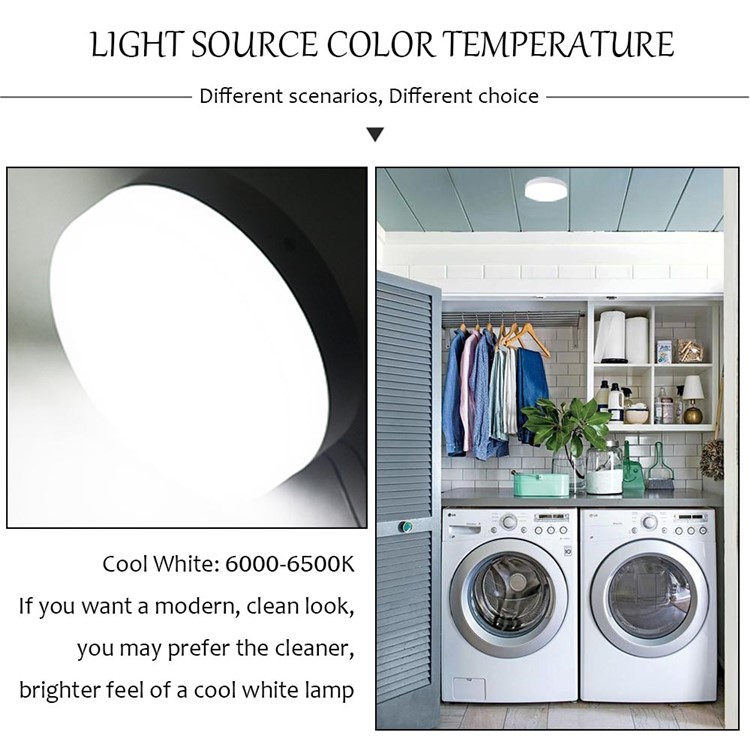 YOUOKLIGHT YK2034 LED Panel Light Motion Sensor 18W 6000K Cold White Light Ceiling Lamp-9