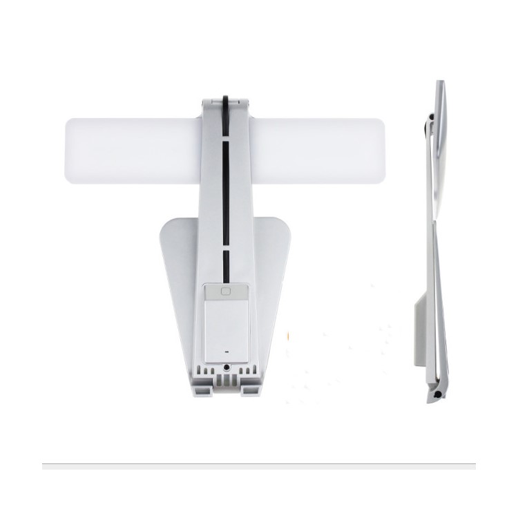 Ultra-thin Folding Adjustable USB Table Eye Protection LED Desk Lamp - Silver-3