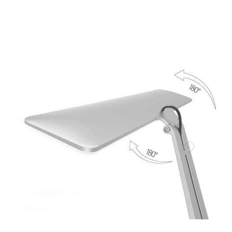 Ultra-thin Folding Adjustable USB Table Eye Protection LED Desk Lamp - Silver-6