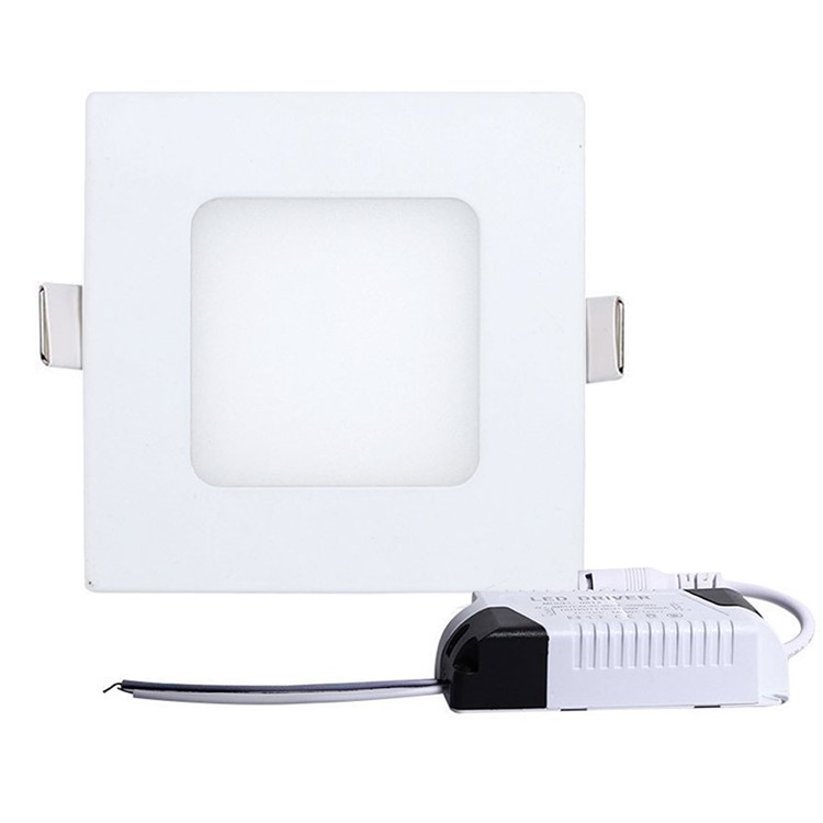 YOUOKLIGHT 3W LED Square Panel Ceiling Lamp Warm White Ultra-thin Downlight AC85-265V-3