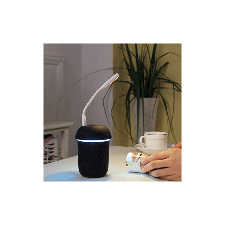 Acheté Humidificateur Rechargeable En Forme De Champignon 3 En 1 + Lampe + Ventilateur De Refroidissement Avec Port USB Unique Noir Acheté Humidificateur Rechargeable En Forme De Champignon 3 En 1 + Lampe + Ventilateur De Refroidissement Avec Port USB Unique Noir