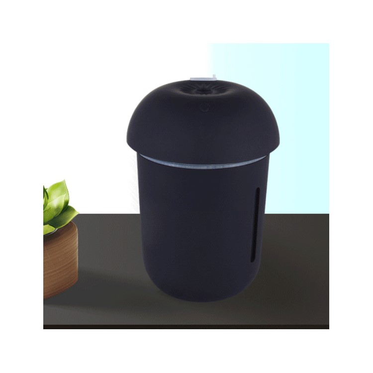 Acheté Humidificateur Rechargeable En Forme De Champignon 3 En 1 + Lampe + Ventilateur De Refroidissement Avec Port USB Unique Noir Acheté Humidificateur Rechargeable En Forme De Champignon 3 En 1 + Lampe + Ventilateur De Refroidissement Avec Port USB Unique Noir