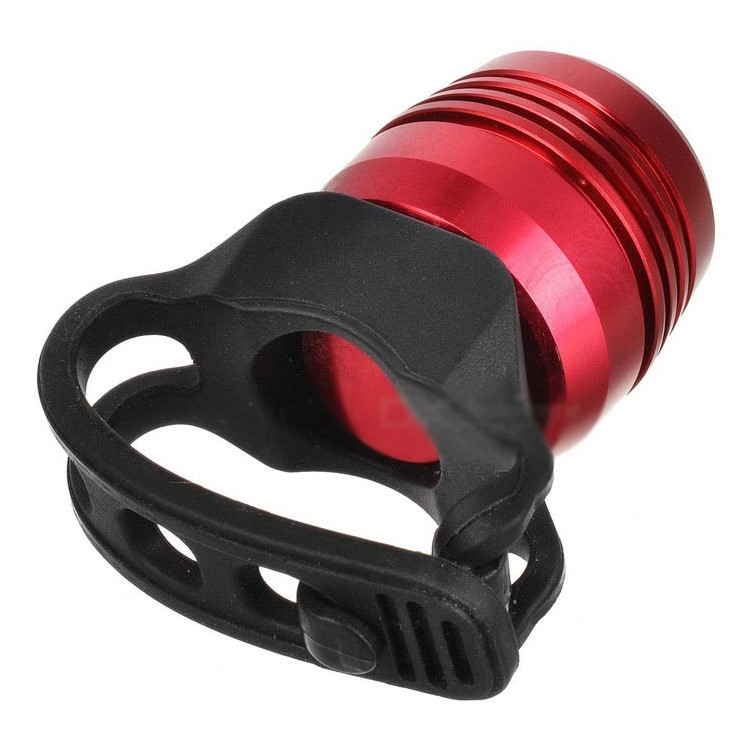 USB Rechargeable Bike Light Super Bright LED Bicycle Tail Light - Red Shell / Red Light-2