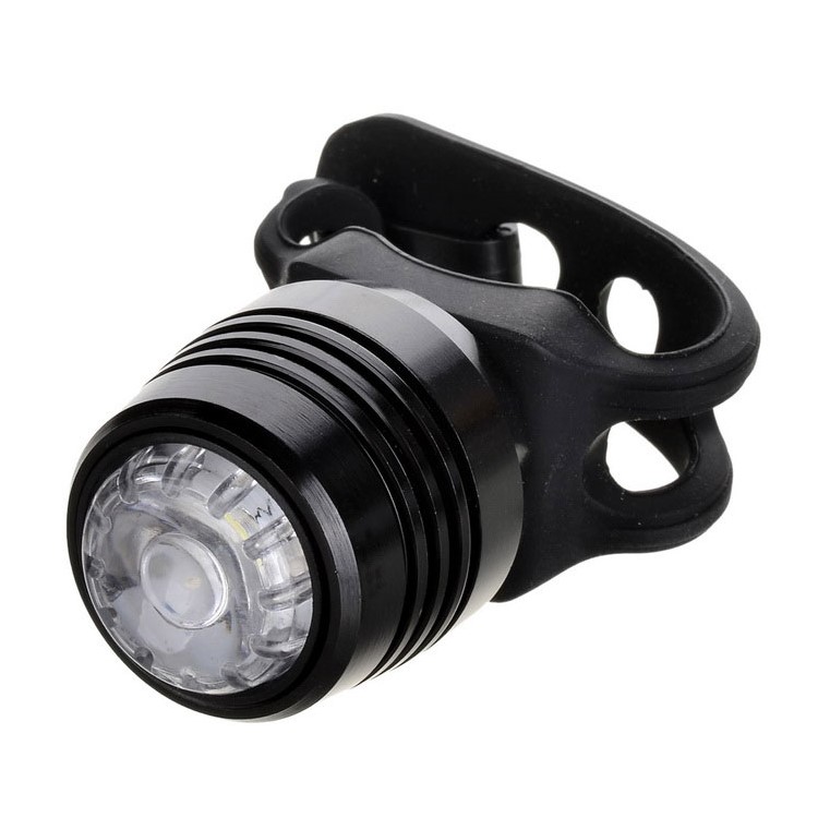 Luz LED Recargable Impermeable De La Bicicleta Del USB LED Con 4 Modos De Iluminación - Caparazón Negro / Luz Blanca-1