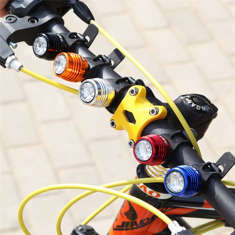 Luz LED Recargable Impermeable De La Bicicleta Del USB LED Con 4 Modos De Iluminación - Caparazón Negro / Luz Blanca-2