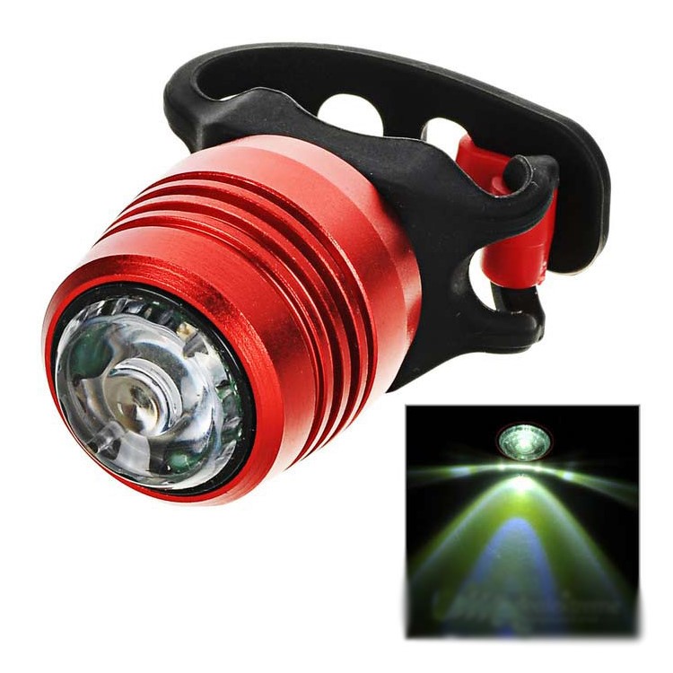 LED Super Bright Bike Rear Tail Light 4 Lighting Modes Easy Installation - Red Shell / White Light-1