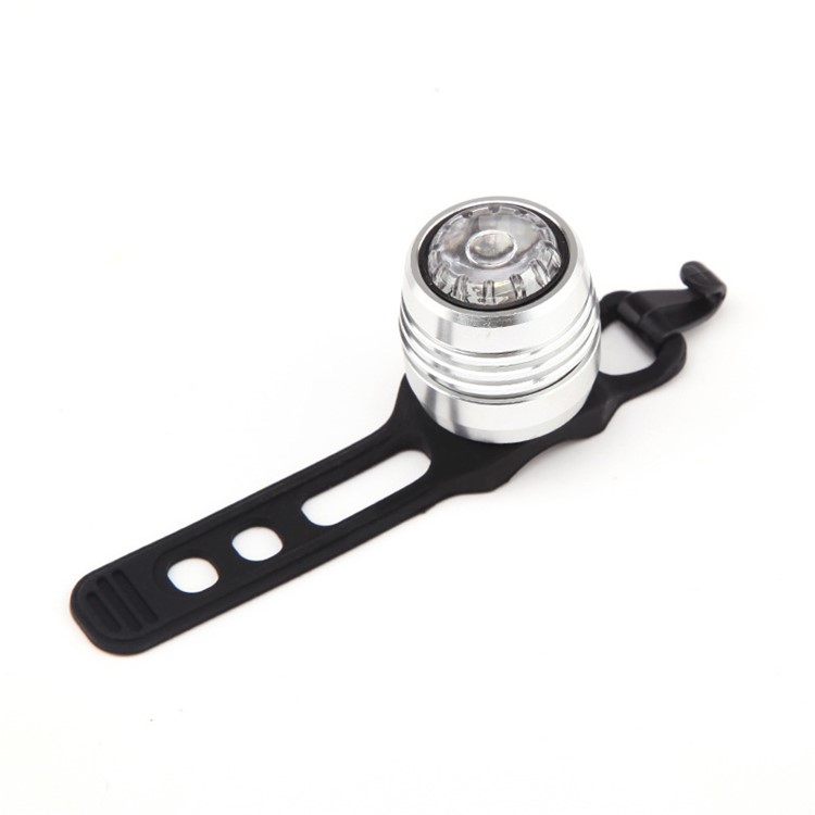 4 Lighting Modes USB Rechargeable Bike Bicycle LED Rear Tail Light - Silver Shell / Red Light-5