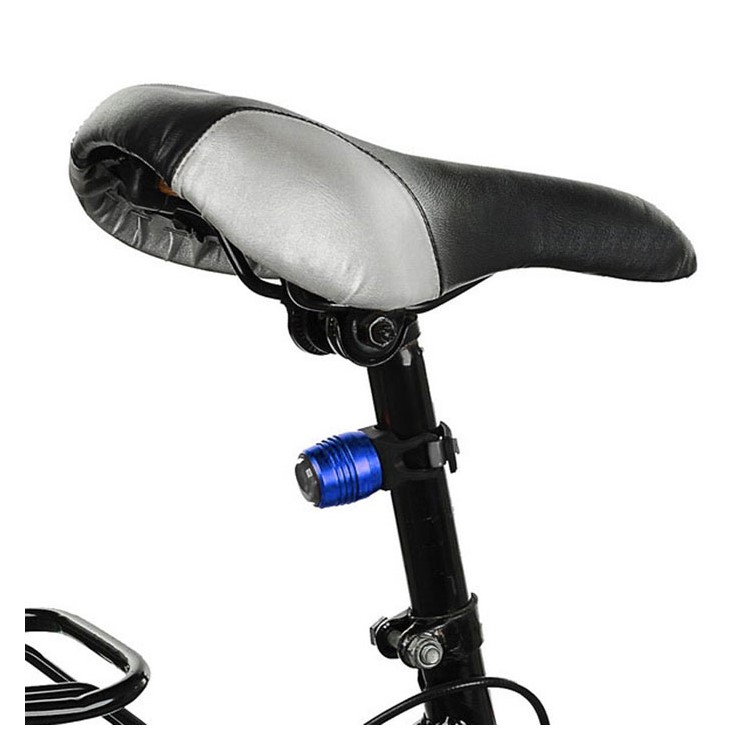 Bright Bicycle Rear Cycling Safety Light USB Rechargeable 4 Lighting Modes - Blue Shell / White Light-4