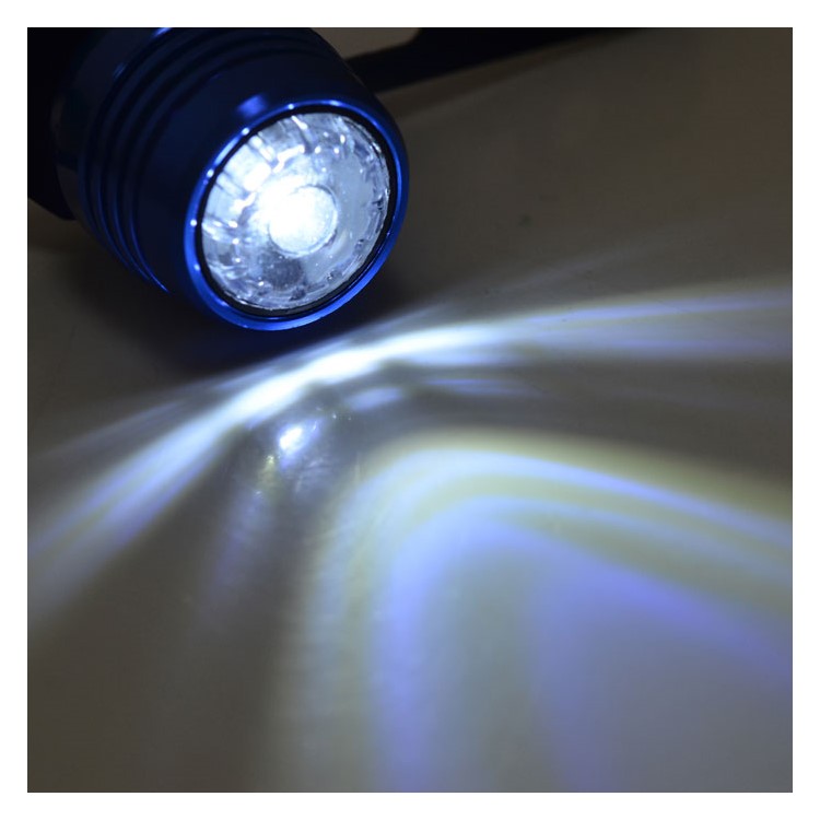 Bright Bicycle Rear Cycling Safety Light USB Rechargeable 4 Lighting Modes - Blue Shell / White Light-5