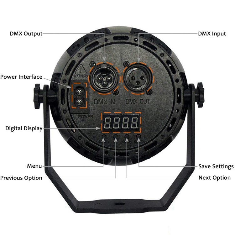 YOUOKLIGHT 18W LED Par Light RGB Magic Effect Stage Lighting with Remote Control - US Plug-20
