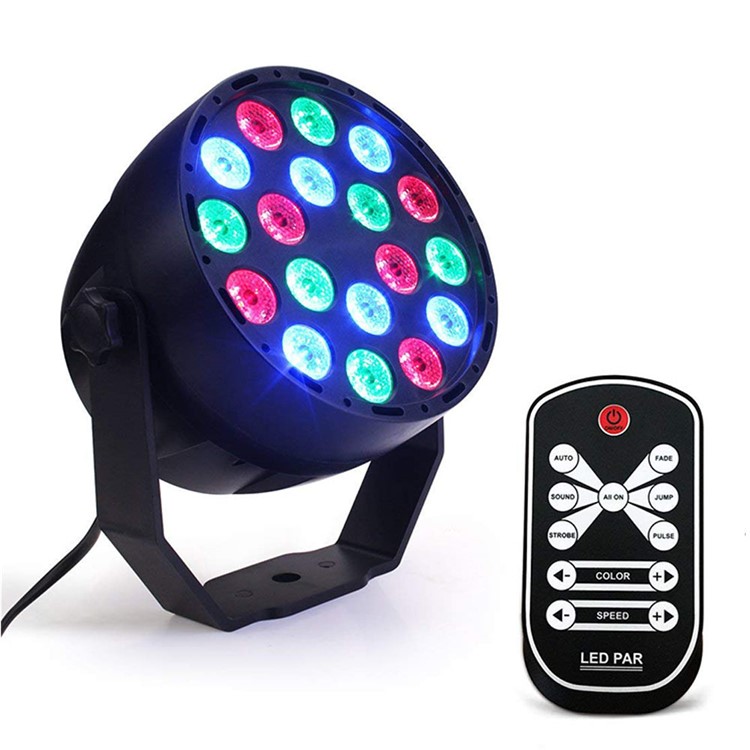 YOUOKLIGHT 18W LED Par Light RGB Magic Effect Stage Lighting with Remote Control - US Plug-9
