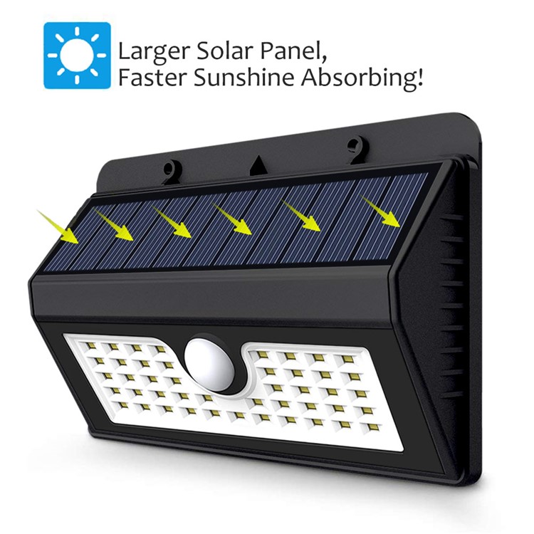 YOUOKLIGHT YK6407 IP65 Waterproof Solar Light PIR Motion Sensor Wall Lamp - White Light-10