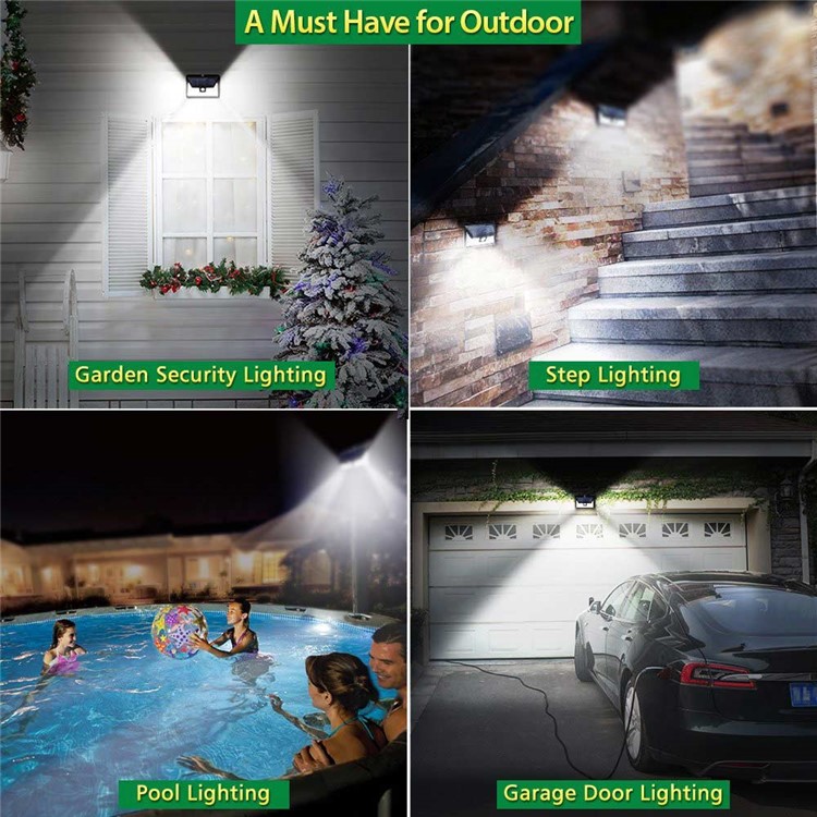 YOUOKLIGHT YK6407 IP65 Waterproof Solar Light PIR Motion Sensor Wall Lamp - White Light-11