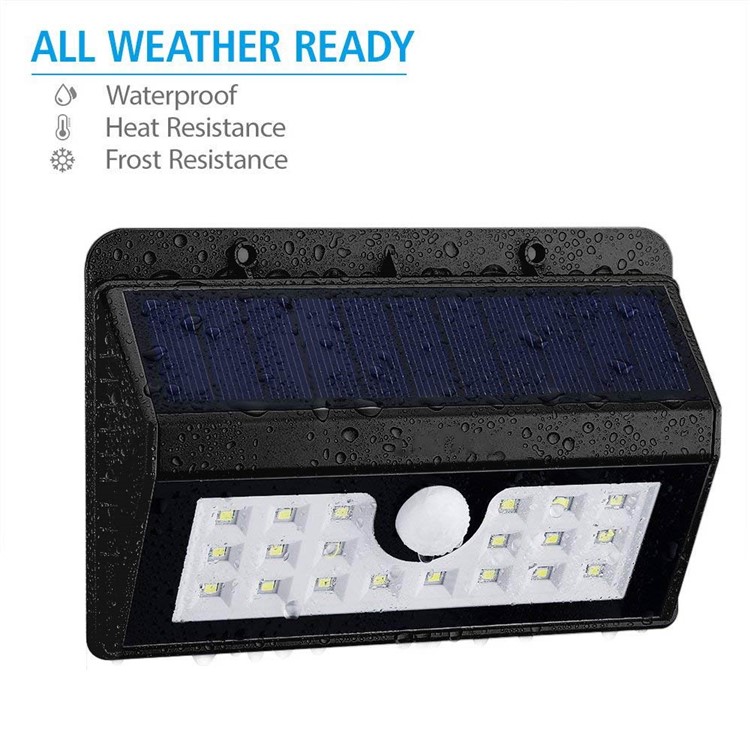 YOUOKLIGHT YK6407 IP65 Waterproof Solar Light PIR Motion Sensor Wall Lamp - White Light-4