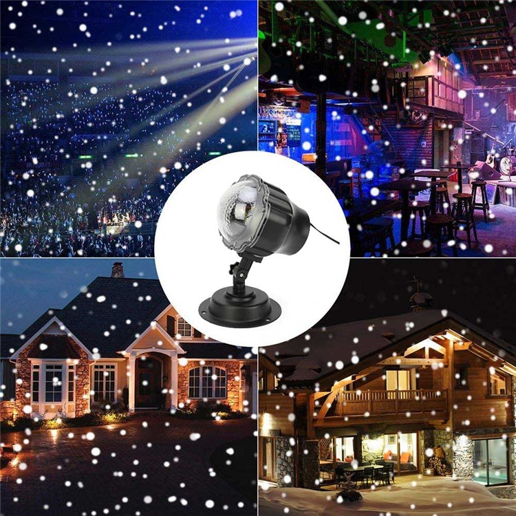 YouOKLIGHT Impermeável Branco Frio LED Snowfall Projetor Holofotes Paisagem Luz Com Controle Remoto - Plugue UE-1